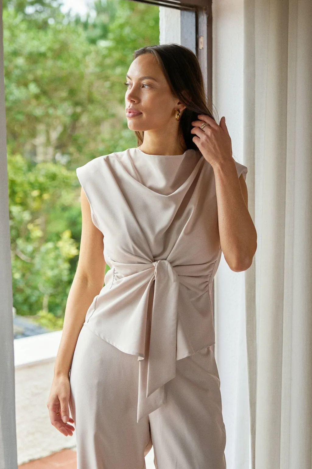 Nnkatarim Crepe Top 168938