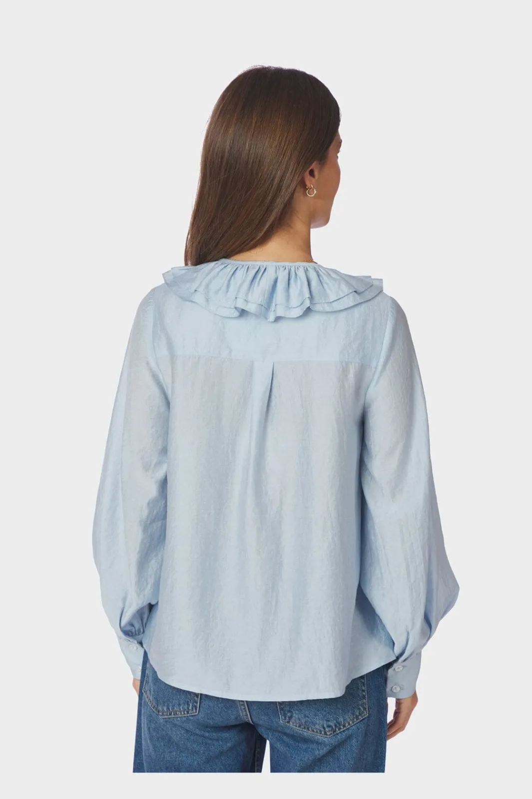 Neo Noir Nnkatarina Crepe Ruffle Blouse 166497 | Blusar & Skjortor