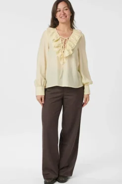 Nnkatarina Crepe Ruffle Blouse 166497