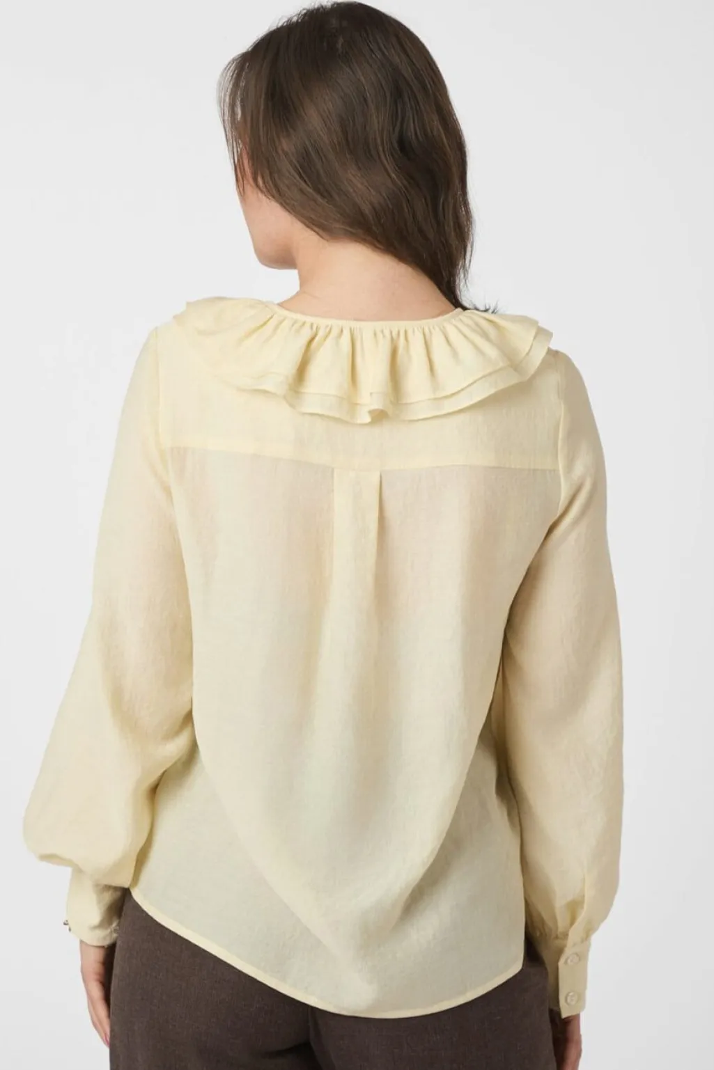 Nnkatarina Crepe Ruffle Blouse 166497