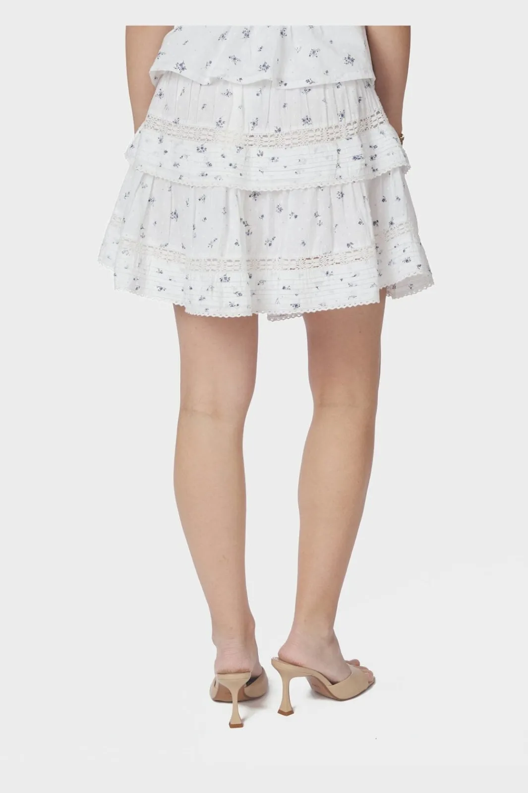 Neo Noir Nnkenia Flower Dobby Skirt 166046 | Set|Kjolar