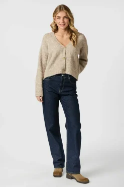 Neo Noir Nnlavanda Boucle Knit Cardigan 164894 | Amningsvänliga Kläder|Cardigans