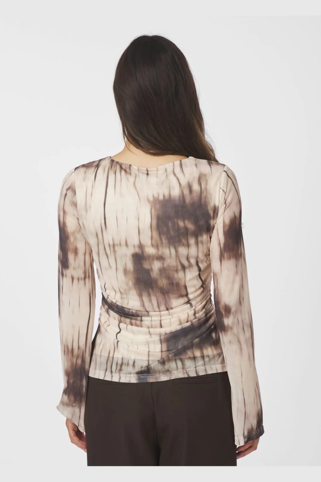 Neo Noir Nnlenida Faded Mesh Blouse 167053 | Blusar & Skjortor