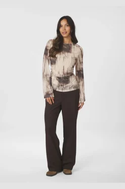 Neo Noir Nnlenida Faded Mesh Blouse 167053 | Blusar & Skjortor