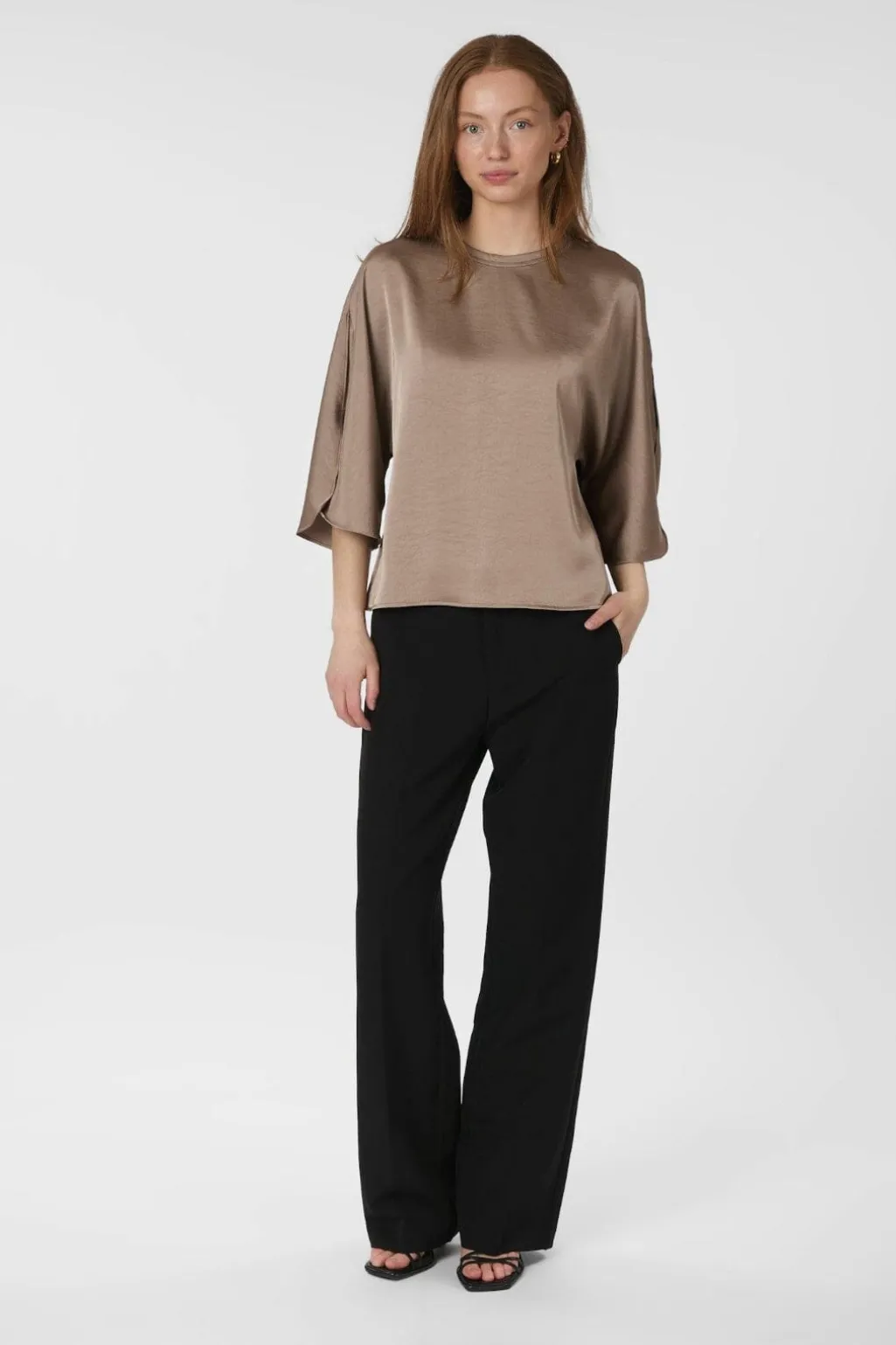 Nnliora Heavy Sateen Blouse 165567