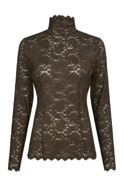 Neo Noir Nnliza Laceflower Blouse 161473 | Blusar & Skjortor