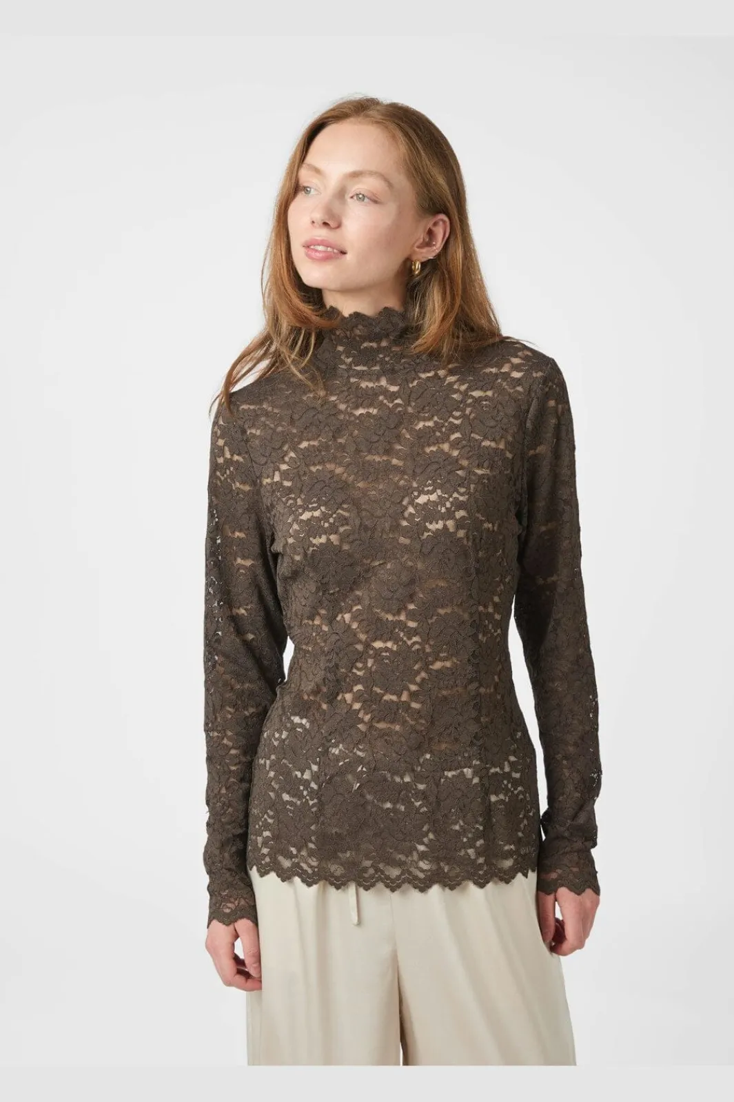 Neo Noir Nnliza Laceflower Blouse 161473 | Blusar & Skjortor