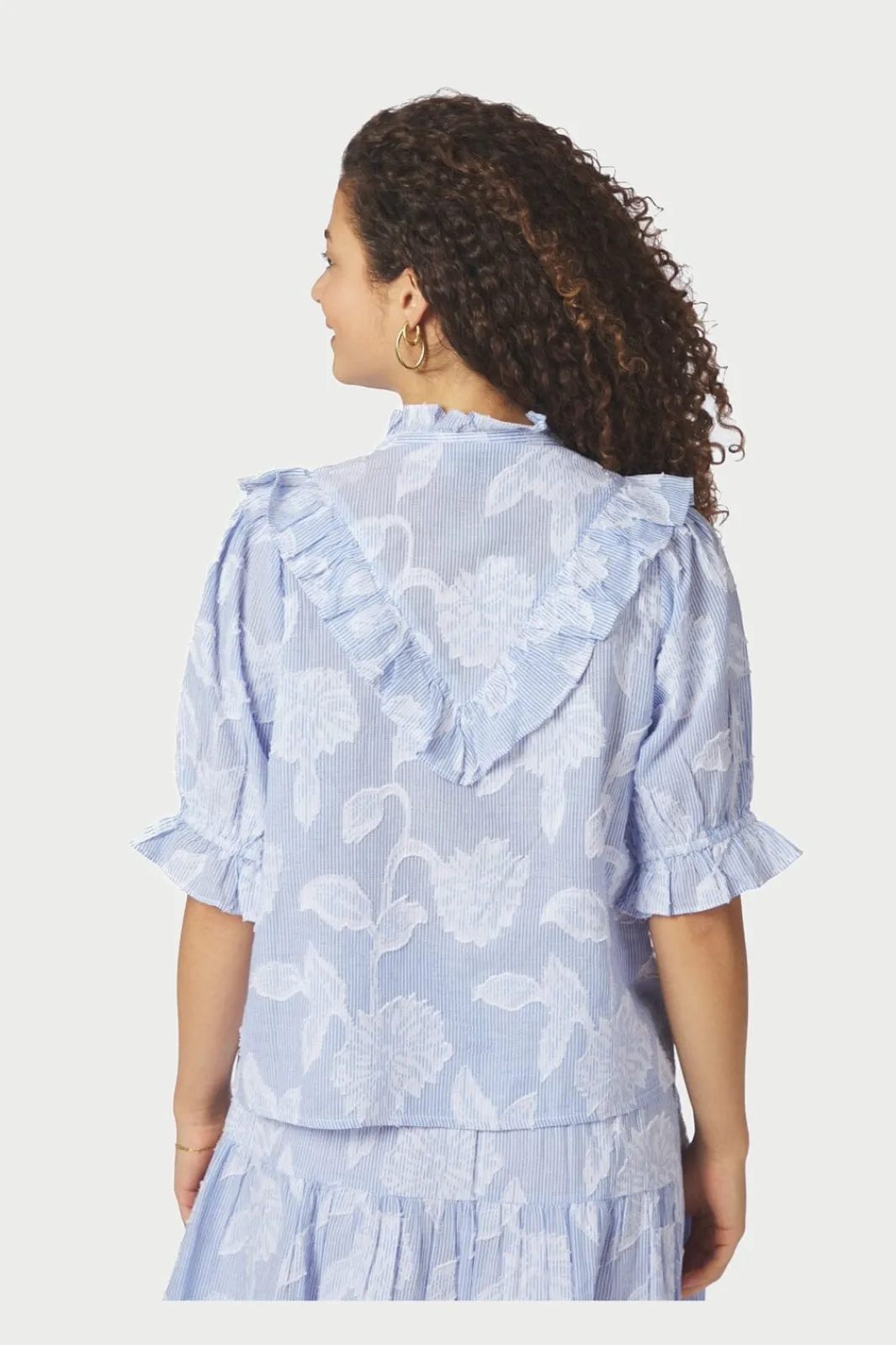 Neo Noir Nnmanet Jacquard Blouse 168480 | Blusar & Skjortor