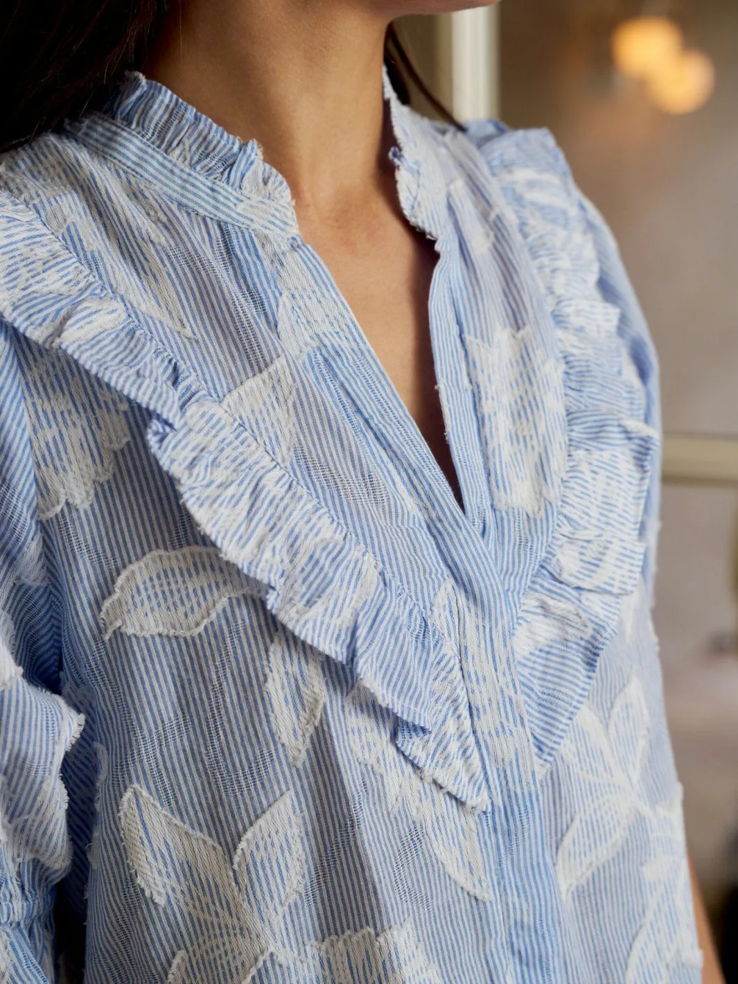 Neo Noir Nnmanet Jacquard Blouse 168480 | Blusar & Skjortor