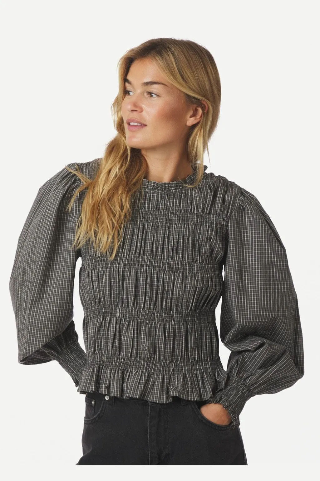 Nnmarcia Check Blouse 166893