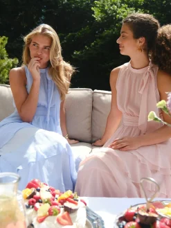 Neo Noir Nnmarli Solid Chiffon Dress 165640 | Klänningar