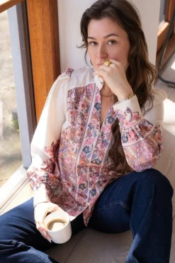 Neo Noir Nnmassima Paisley Border Blouse | Blusar & Skjortor