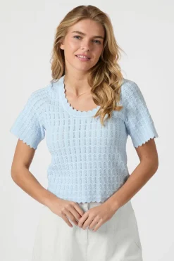 Neo Noir Nnmeiko Solid Knit Blouse 164706 | Blusar & Skjortor