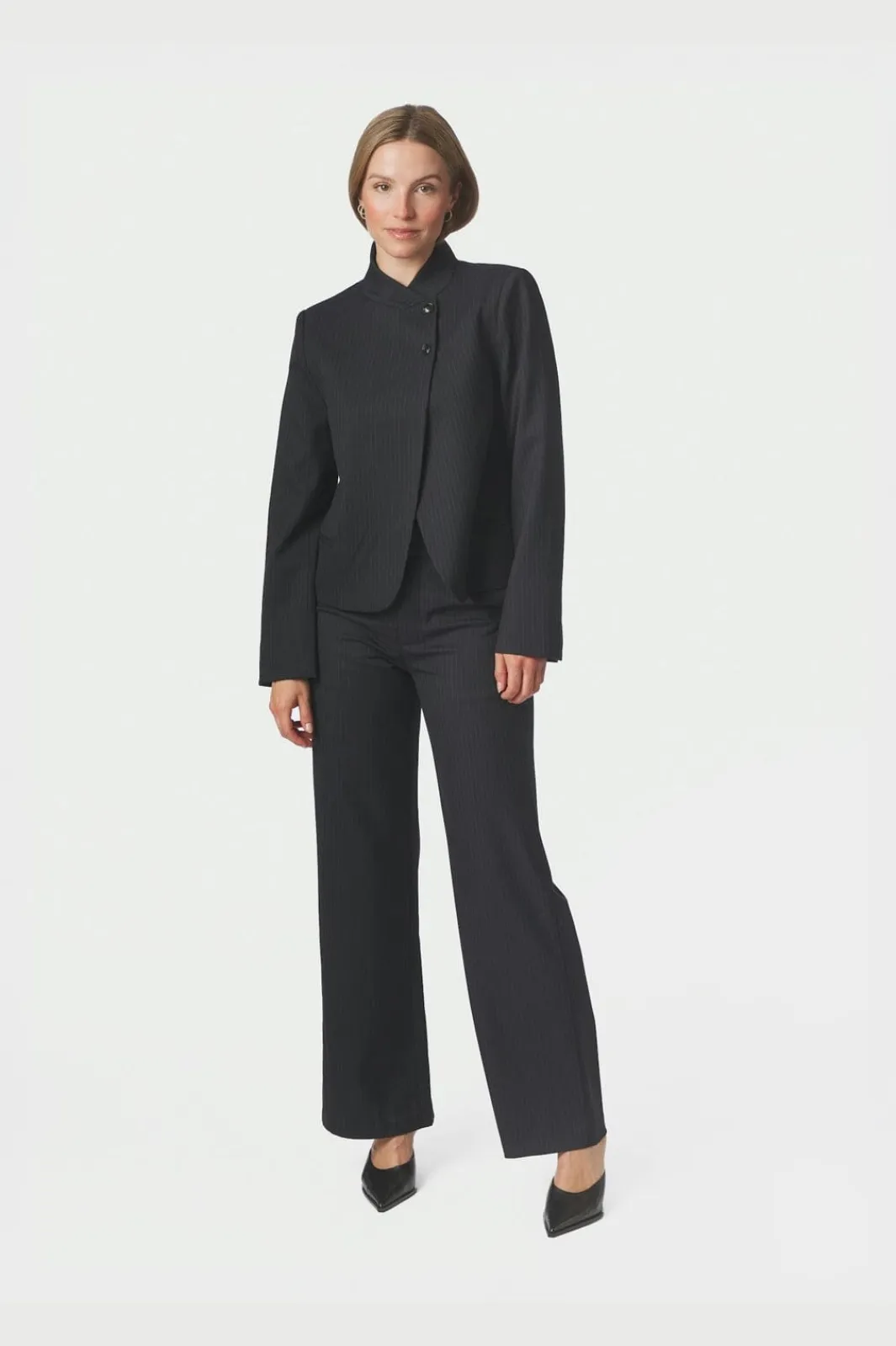 Neo Noir Nnnathalie Slim Pinstripe Pants 170346 | Jeans, Leggings & Byxor
