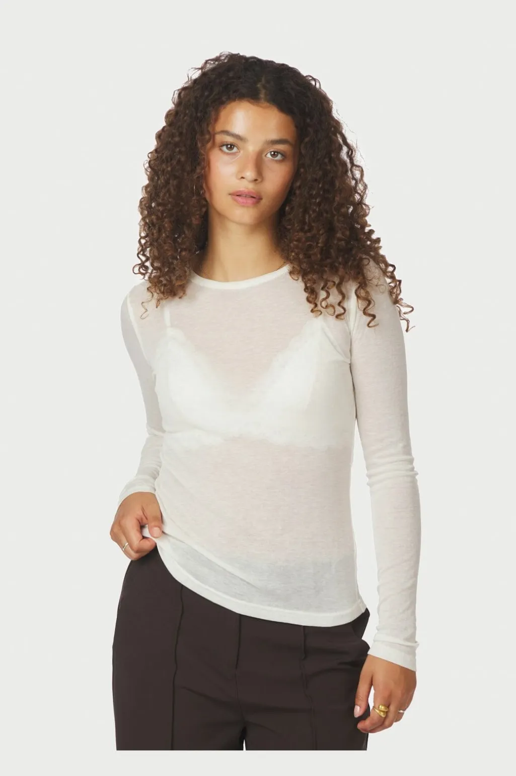 Nnnella Fine Rib Blouse 167271