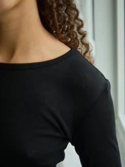 Neo Noir Nnnella Fine Rib Blouse 167271 | Blusar & Skjortor