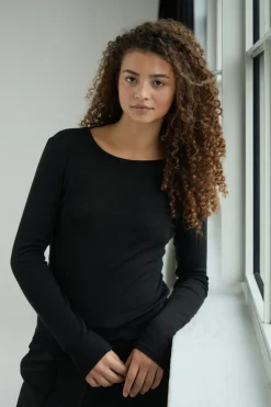 Neo Noir Nnnella Fine Rib Blouse 167271 | Blusar & Skjortor