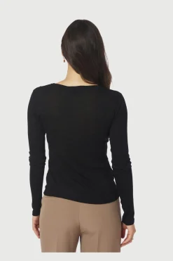 Neo Noir Nnnella Fine Rib Blouse 167271 | Blusar & Skjortor