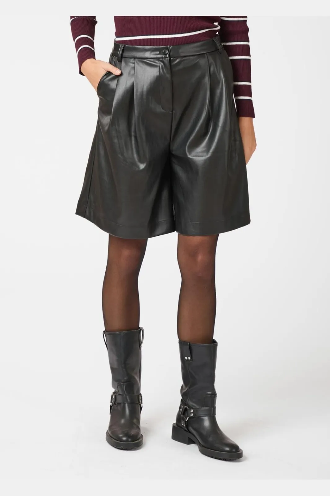 Neo Noir Nnnika Bermuda Pu Shorts 164147 | Shorts
