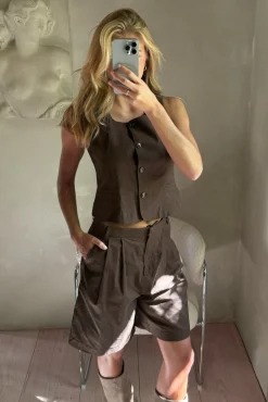 Nnnika Linen Shorts 168253