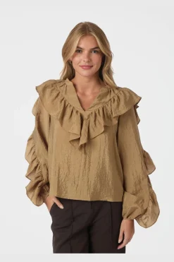 Neo Noir Nnnula Flounce Crisp Blouse 167525 | Blusar & Skjortor