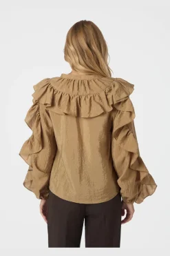 Neo Noir Nnnula Flounce Crisp Blouse 167525 | Blusar & Skjortor