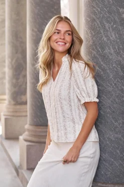 Nnodesa Floral Stripe Blouse 168816
