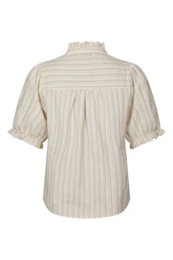 Neo Noir Nnodesa Linen Stripe Blouse 169338 | Blusar & Skjortor