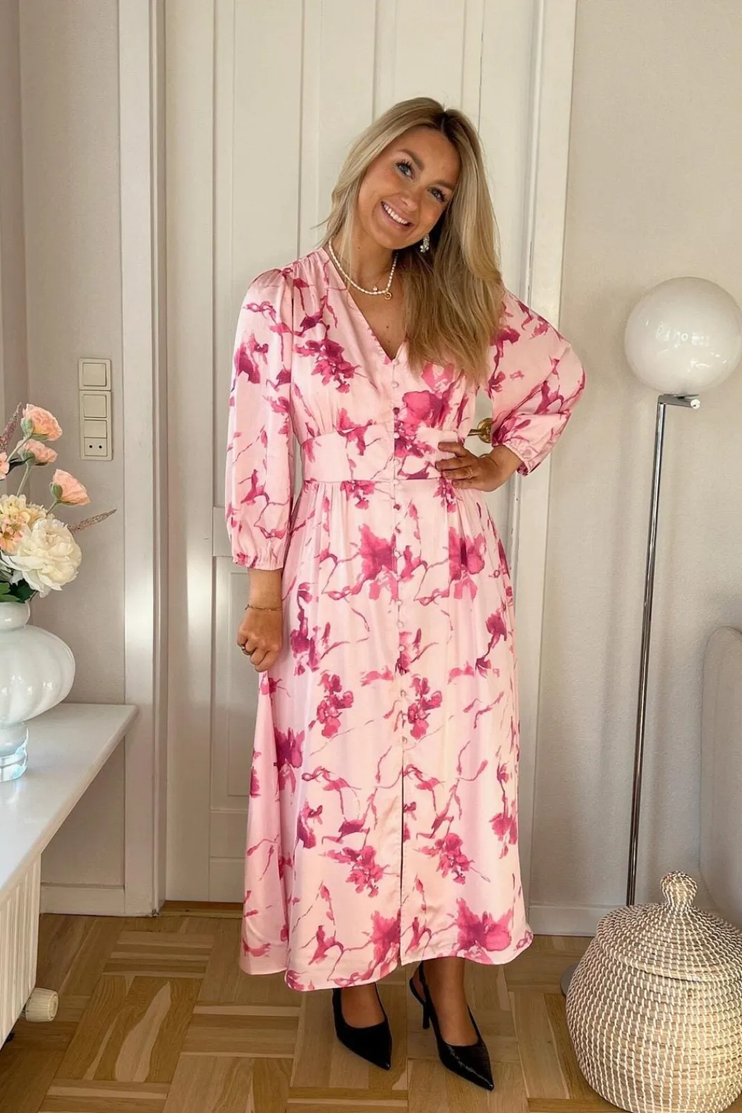 Neo Noir Nnolana Fading Flower Dress 169136 | Klänningar