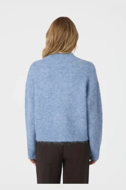 Neo Noir Nnpaulina Fluffy Knit Blouse 164729 | Sticka