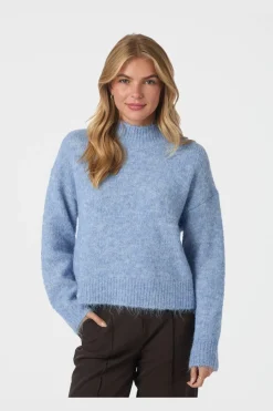 Neo Noir Nnpaulina Fluffy Knit Blouse 164729 | Sticka