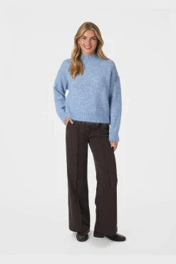 Neo Noir Nnpaulina Fluffy Knit Blouse 164729 | Sticka