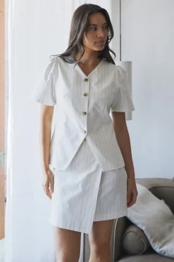 Neo Noir Nnpetrani Summer Stripe Skirt 169425 | Kjolar