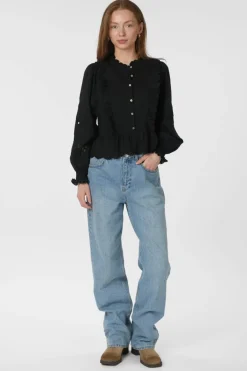 Neo Noir Nnpetrine Embroidery Blouse 161136 | Blusar & Skjortor