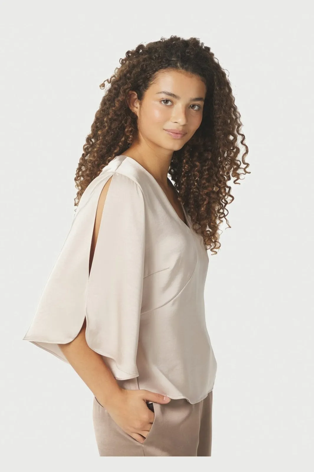 Neo Noir Nnremana Heavy Sateen Blouse 168002 | Blusar & Skjortor|T-Shirts & Toppar