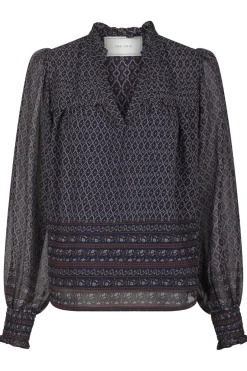 Neo Noir Nnrhia Border Pattern Blouse 163994 | Blusar & Skjortor