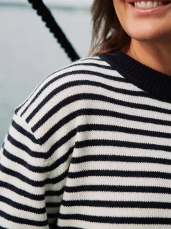 Neo Noir Nnrivi Stripe Knit Sweater 164957 | Sticka