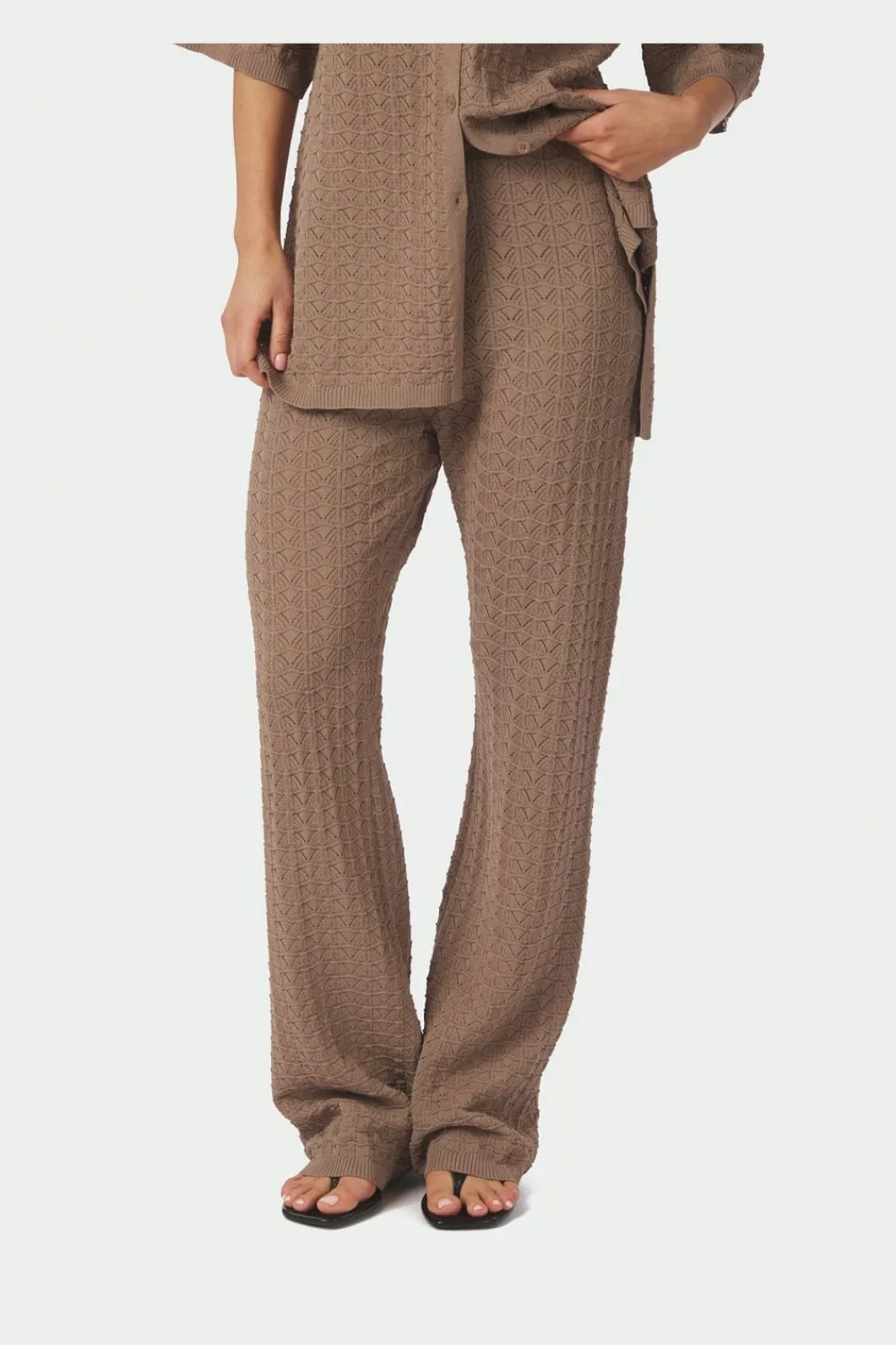 Neo Noir Nnrizzy Fine Crochet Pants 168328 | Set|Jeans, Leggings & Byxor