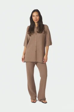 Neo Noir Nnrizzy Fine Crochet Pants 168328 | Set|Jeans, Leggings & Byxor