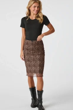 Neo Noir Nnroa Mesh Leo Skirt 164552 | Kjolar