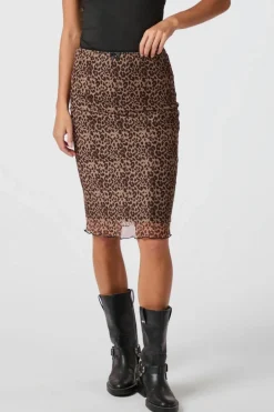 Neo Noir Nnroa Mesh Leo Skirt 164552 | Kjolar