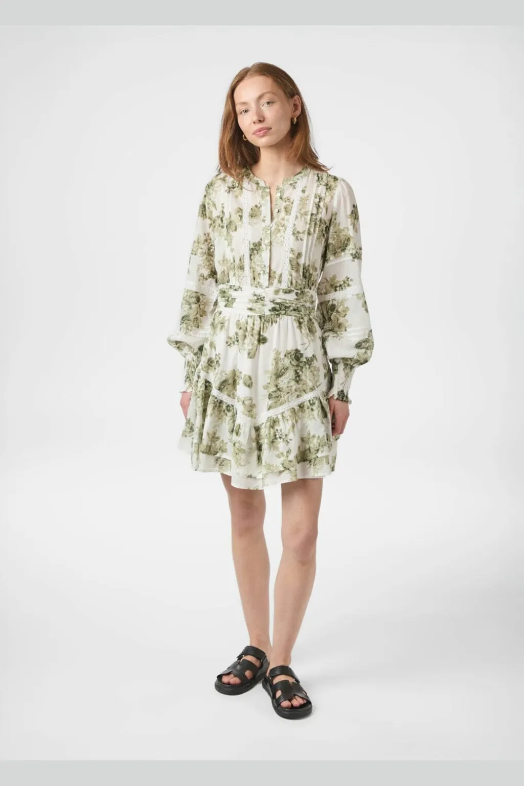 Nnroberta Flower Flow Dress 165425