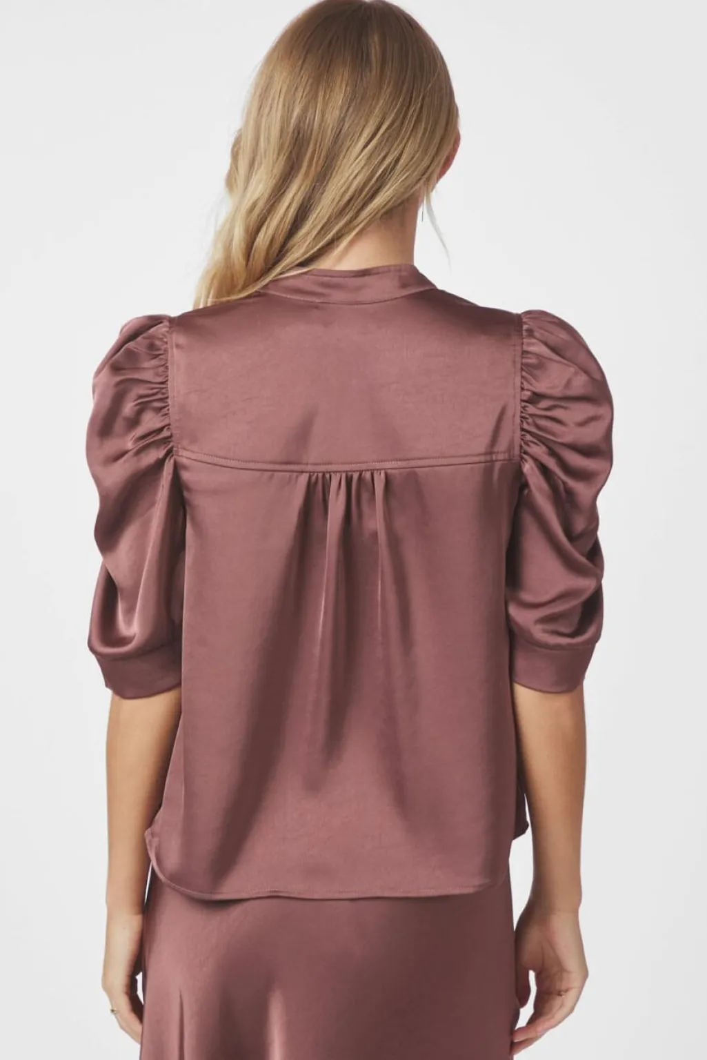Nnroella Heavy Sateen Blouse 162590