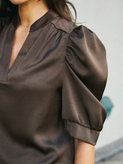 Neo Noir Nnroella Heavy Sateen Blouse 162590 | Blusar & Skjortor