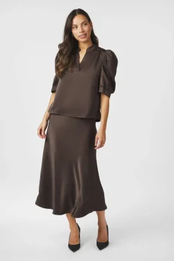 Neo Noir Nnroella Heavy Sateen Blouse 162590 | Blusar & Skjortor