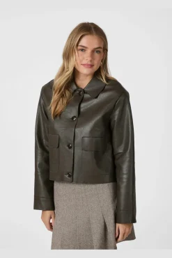 Nnromana Faux Pu Jacket 164349