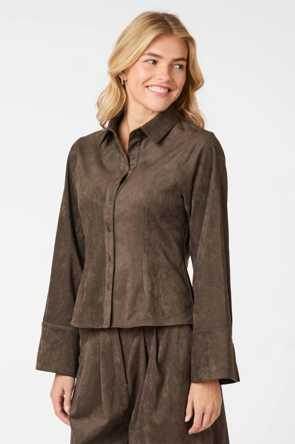 Nnrosa Faux Suede Shirt 164475
