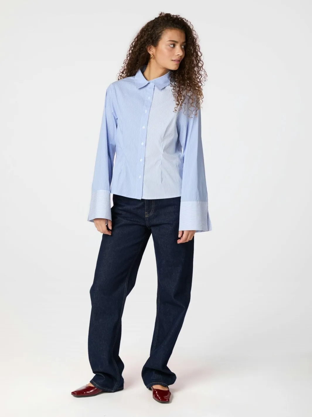 Neo Noir Nnrosa Mix Stripe Shirt 164481 | Blusar & Skjortor