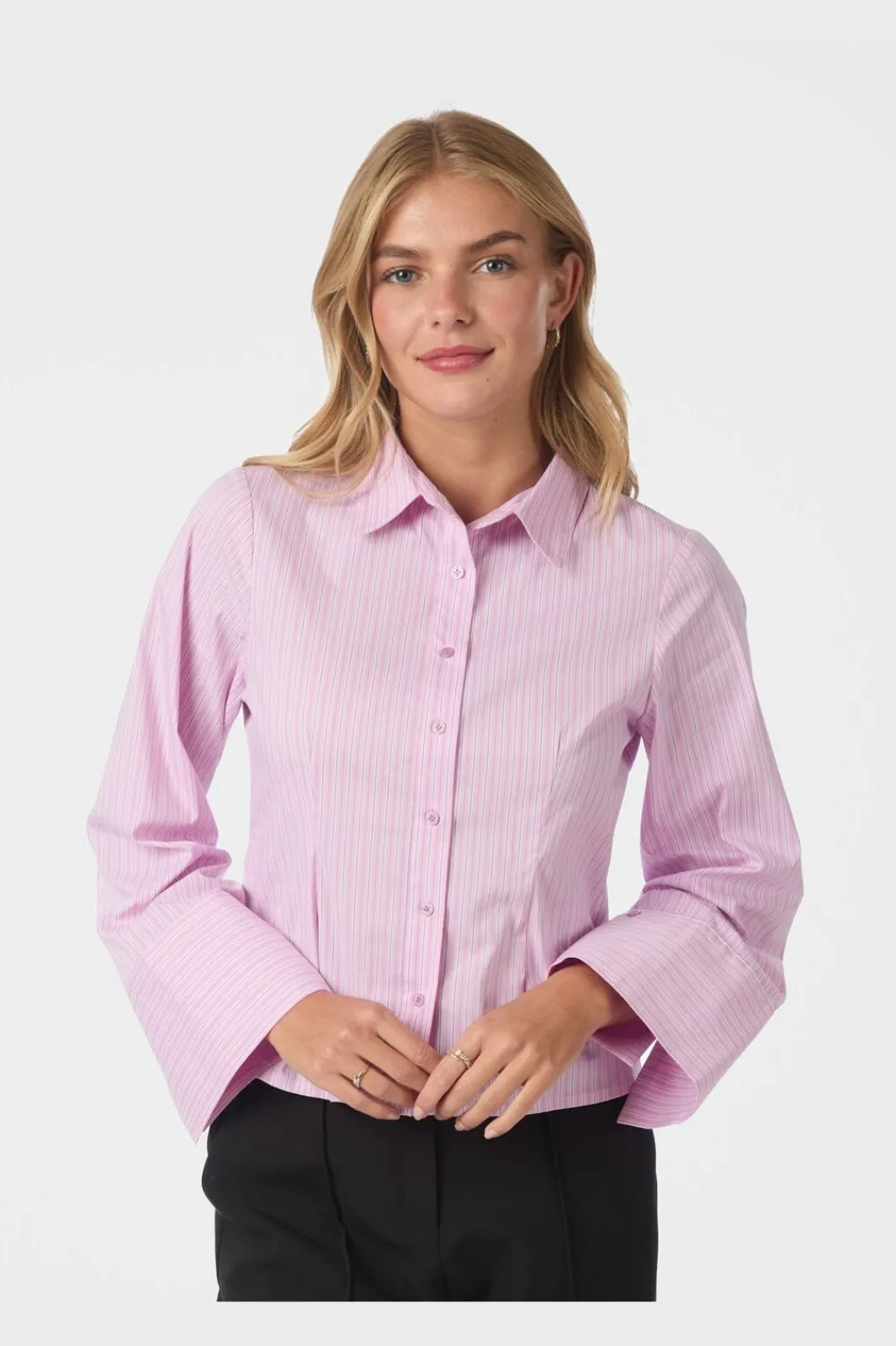 Neo Noir Nnrosa Shadow Stripe Shirt 166611 | Blusar & Skjortor