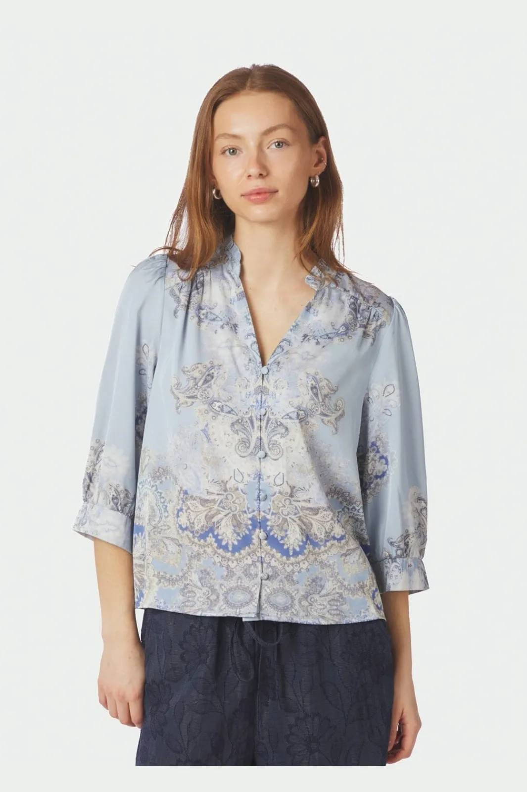 Neo Noir Nnroselle Artist Paisley Blouse 165558 | Blusar & Skjortor